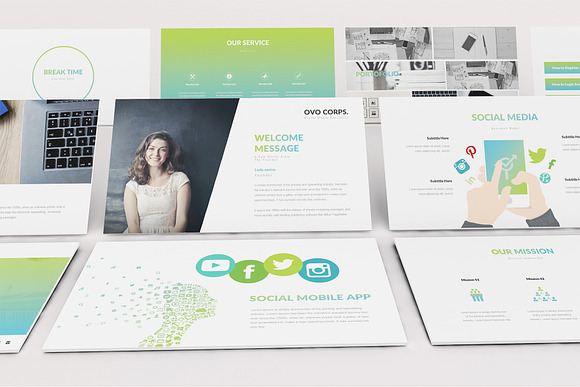 Social Media Powerpoint Template in PowerPoint Templates - product preview 6