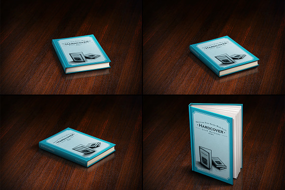 Hardcover Book Mockups - mega pack in Print Mockups - product preview 3