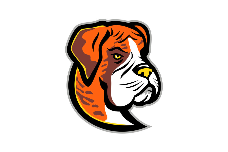 Boxer Dog Mascot