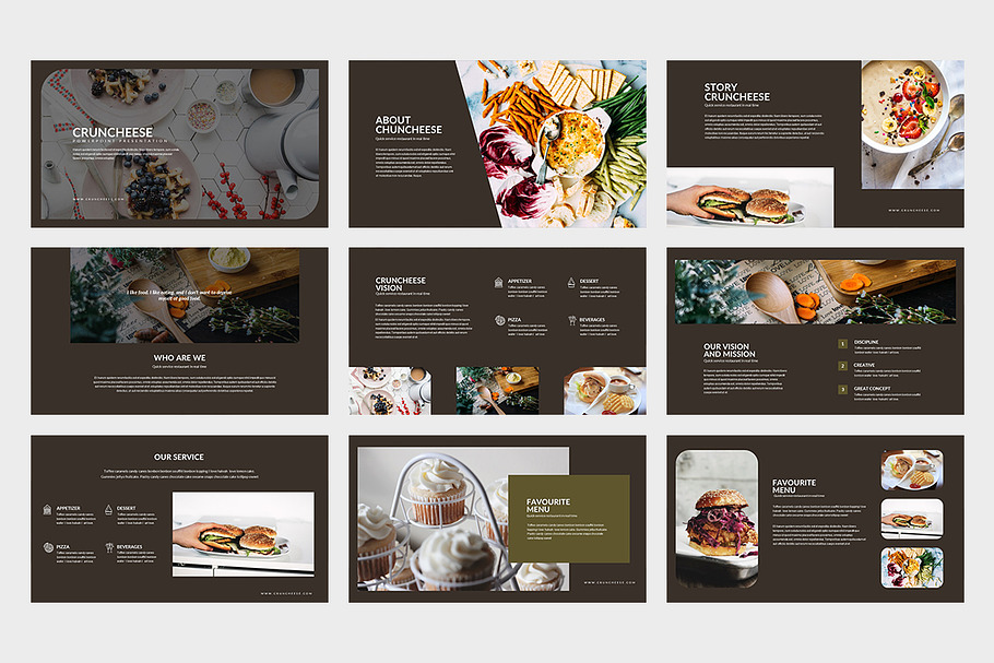 Cruncheese Powerpoint Presentation in Presentation Templates - product preview 8