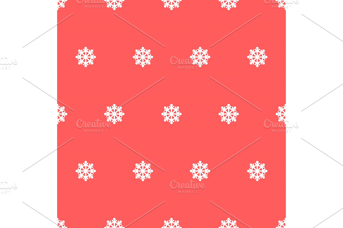 Seamless pattern of snowflakes. in Objects - product preview 8
