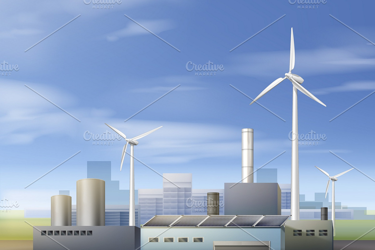 Renewable energy sources in Illustrations - product preview 8