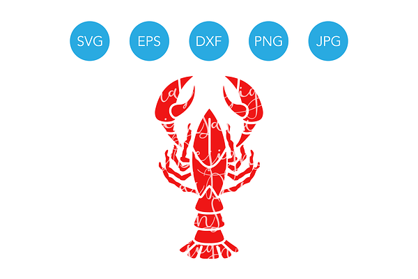 Lobster SVG Cutting File for Cricut