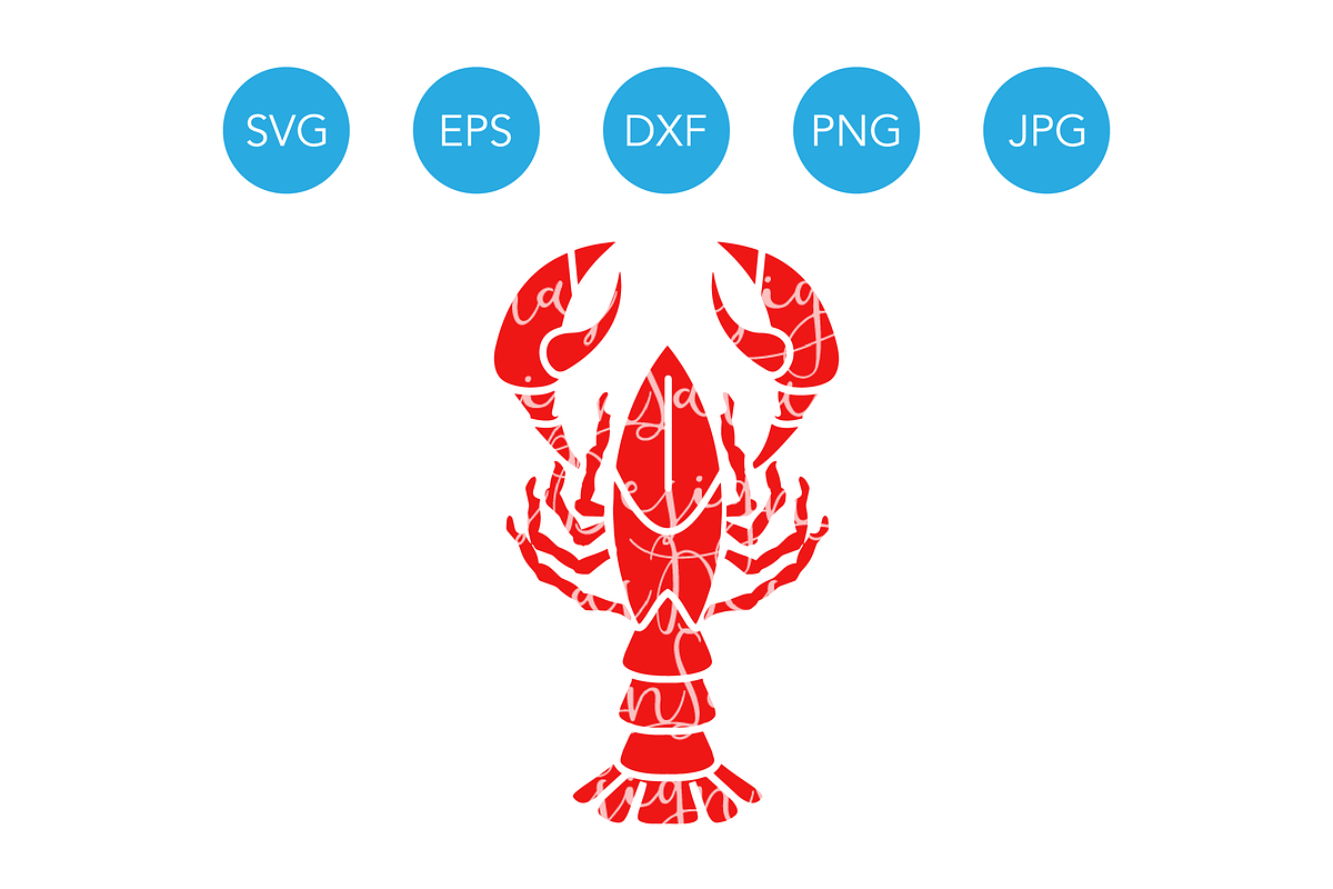 Lobster SVG Cutting File for Cricut in Illustrations - product preview 8