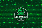 Geek Hacker logo template