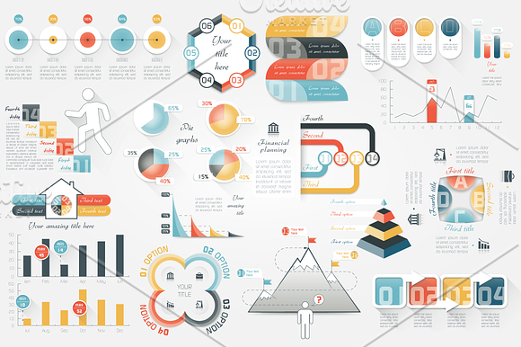 40% OFF Infographic Elements Bundle in Presentation Templates - product preview 2