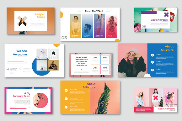 Pastel Modern Minimal Template in PowerPoint Templates - product preview 1