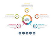 Circle Infographics with 5 Steps
