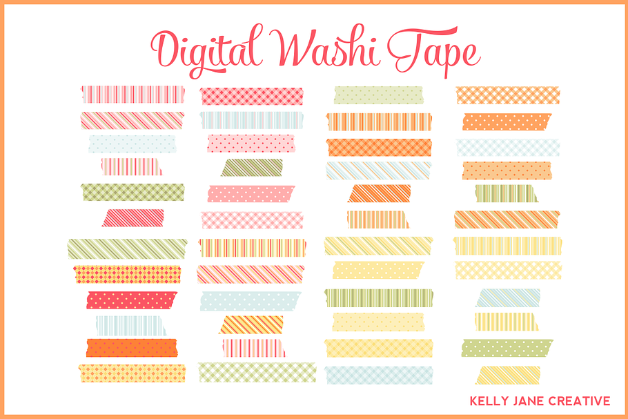 Digital Washi Tape in Illustrations - product preview 8