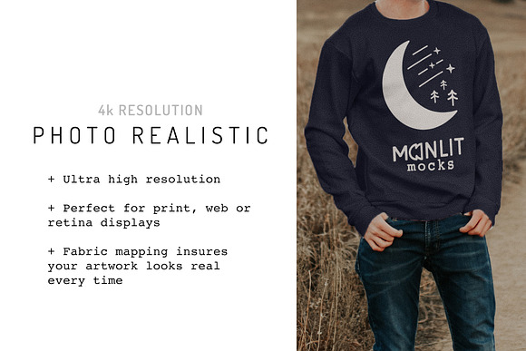 American Apparel Sweatshirt Mockup in Product Mockups - product preview 2