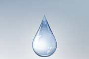 Shiny water drop