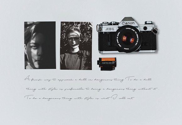 VINTAGE CAMERA PHOTO MOCKUP PSD in Mockup Templates - product preview 3