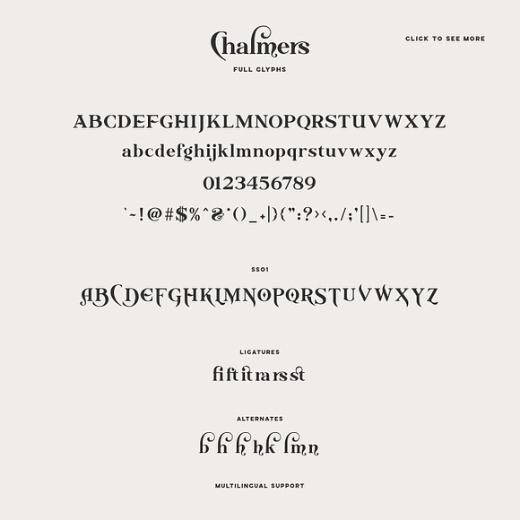 Chalmers Type in Serif Fonts - product preview 7