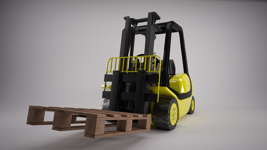 Counter Balance Fork Lift Truck in Vehicles - product preview 4
