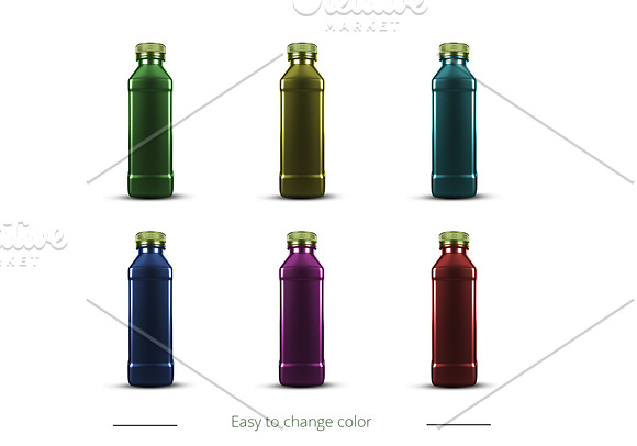 Juice Bottle Mockup in Product Mockups - product preview 3
