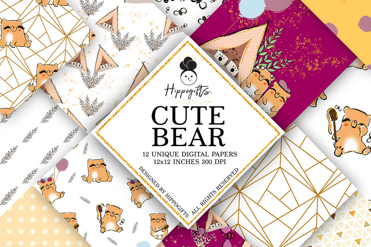 Bear patterns in Patterns - product preview 8