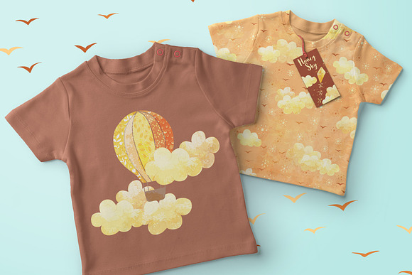 Honey Sky Vector Elements Set in Illustrations - product preview 2