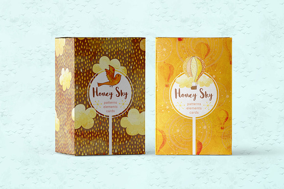Honey Sky Vector Elements Set in Illustrations - product preview 4