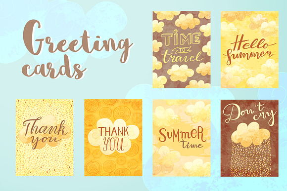Honey Sky Vector Elements Set in Illustrations - product preview 6