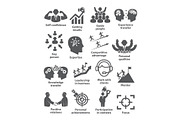 Business management icons Pack 40
