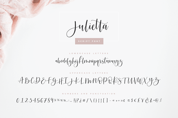 Julietta Script Font in Script Fonts - product preview 6