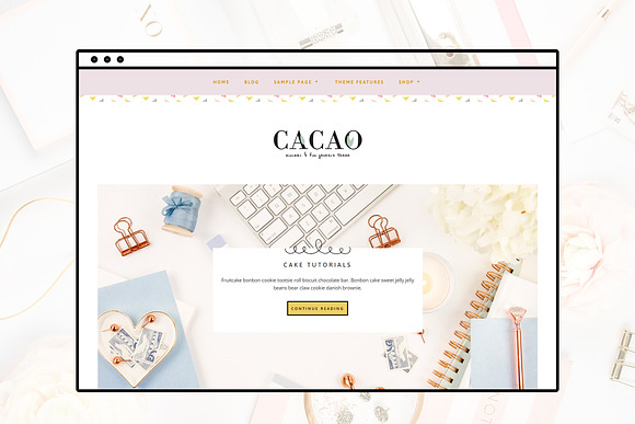 Cacao Minimal WP Genesis Theme in WordPress Blog Themes - product preview 1