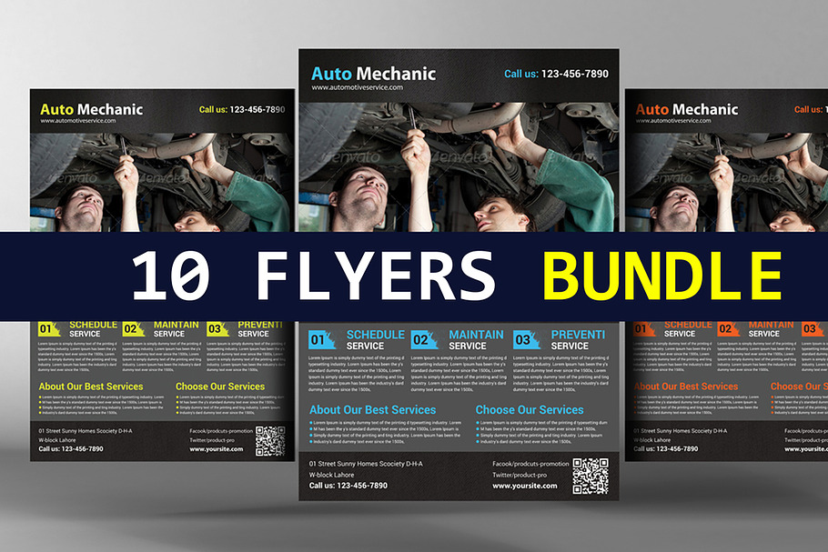 10 Multipurpose Flyers Bundle