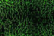Green matrix cubes backdrop