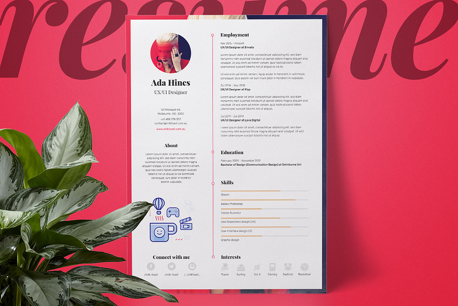 Resume/CV and Cover Letter in Letter Templates - product preview 8