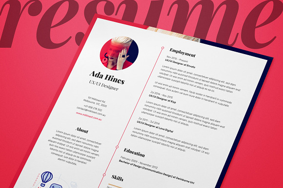 Resume/CV and Cover Letter in Letter Templates - product preview 1
