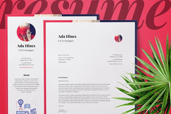 Resume/CV and Cover Letter in Letter Templates - product preview 3