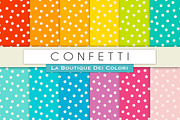 Colourful Confetti Digital Paper
