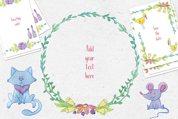 Princess day watercolor collection in Illustrations - product preview 7