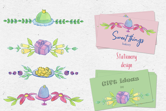 Princess day watercolor collection in Illustrations - product preview 8