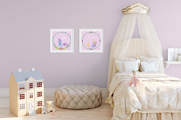Princess day watercolor collection in Illustrations - product preview 9