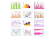 Charts Business Information Vector Illustration