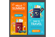 Summer Travel and Tourism Banner