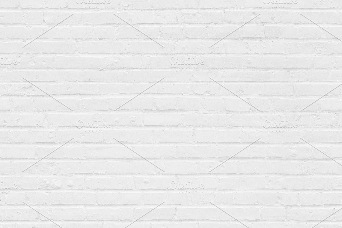 Seamless white brick wall background in Textures - product preview 8