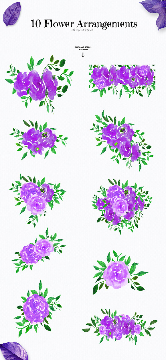 Watercolor Flower Illustration in Illustrations - product preview 1