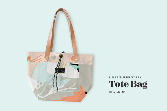 Canvas Tote Bag Mockup in Product Mockups - product preview 3