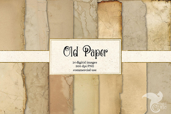 Old Paper Grunge Textures in Textures - product preview 2