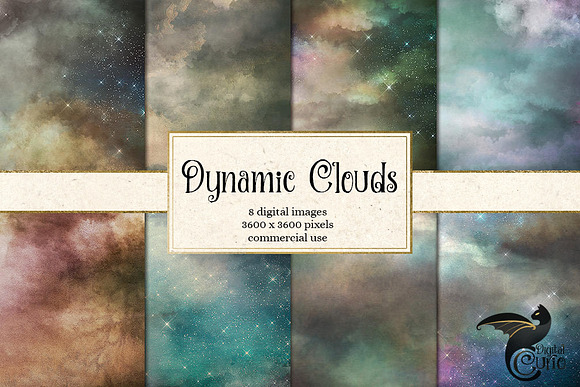 Dynamic Cloud Backgrounds in Textures - product preview 2