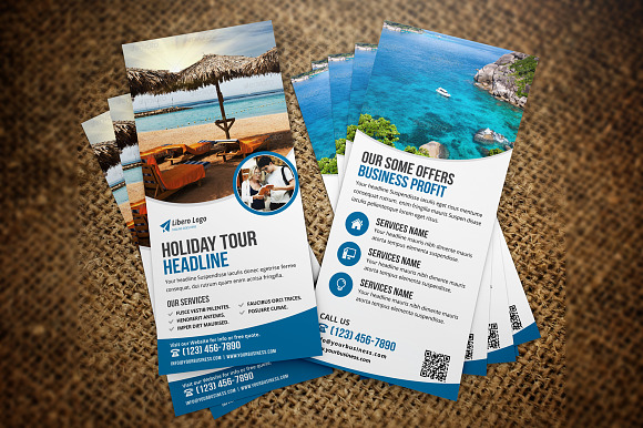 Postcard & Rackcard DL Flyer v1 in Postcard Templates - product preview 2
