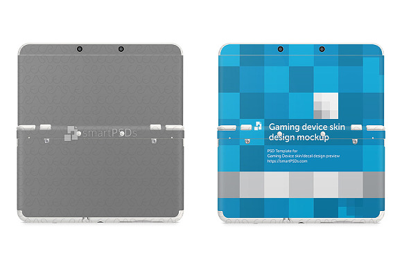 Nintendo 3DS 2015 Skin PSD Mockup in Product Mockups - product preview 1