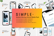IPhone X Mockup Social Media Pack
