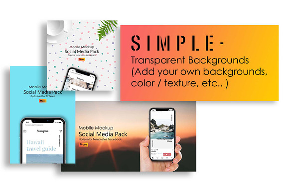 IPhone X Mockup Social Media Pack in Mobile & Web Mockups - product preview 9