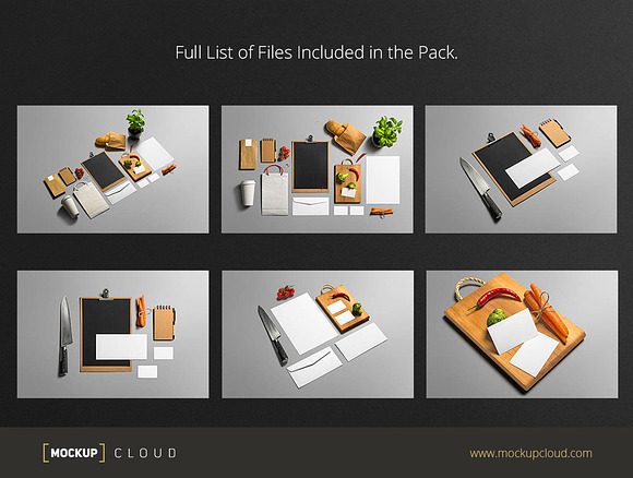 Restaurant & Bar /Stationery Mock-Up in Print Mockups - product preview 1