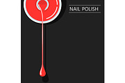 nail polish minimalistic banner template