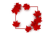Maple leaves background design 