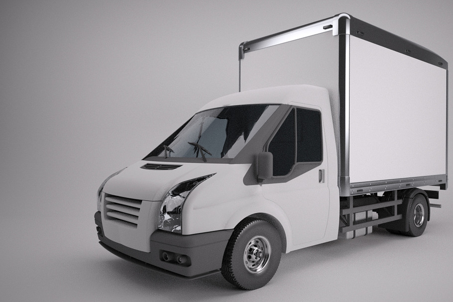 Box Transit Van in Vehicles - product preview 8